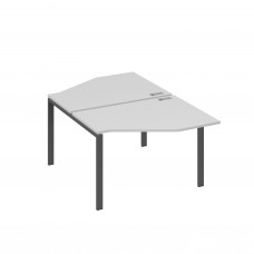 Рабочая станция опоры UNO со столами Техно (2х120) серый / металлокаркас антрацит А4 А1 186 СЕ