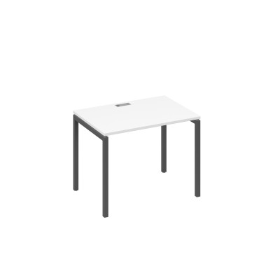 Стол письменный на металлокаркасе DUE белый премиум / металлокаркас антрацит А4 А2 012 БП