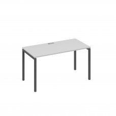 Стол 140x70 письменный на каркасе DUE серый / металлокаркас антрацит А4 А2 014 СЕ
