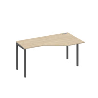 Стол "Техно" на каркасе DUE эргономичный правый дуб скандинавский / металлокаркас антрацит А4 А2 056 ДК