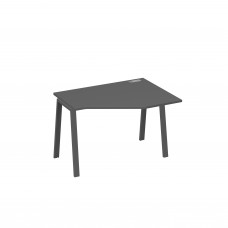 Стол эргономичный металлокаркас TRE правый "Техно" антрацит премиум / металлокаркас антрацит А4 А3 052 АР