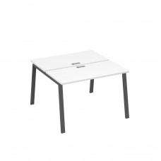 Рабочая станция (2х120) на каркасе TRE белый премиум / металлокаркас антрацит А4 А3 170 БП