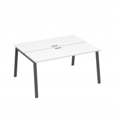 Станция 2х160 рабочая с металлокаркасом TRE белый премиум / металлокаркас антрацит А4 А3 172 БП