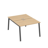 Станция (2х120) рабочая с металлокаркасом TRE натуральный дуб / металлокаркас антрацит А4 А3 176 НД