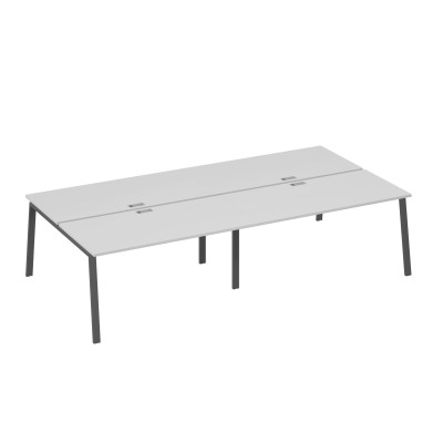 Рабочая станция 4х160 с опорами TRE серый / металлокаркас антрацит А4 А3 178-2 СЕ