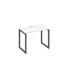 Стол письменный на металлокаркасе QUATTRO белый премиум / металлокаркас антрацит А4 А4 002 БП