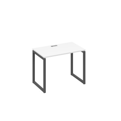 Стол письменный на металлокаркасе QUATTRO белый премиум / металлокаркас антрацит А4 А4 002 БП