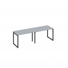 Рабочая станция на каркасе QUATTRO (2х120) серый / металлокаркас антрацит А4 А4 013-2 СЕ