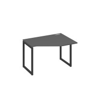 Стол эргономичный правый "Техно" на металлокаркасе QUATTRO антрацит премиум / металлокаркас антрацит А4 А4 052 АР