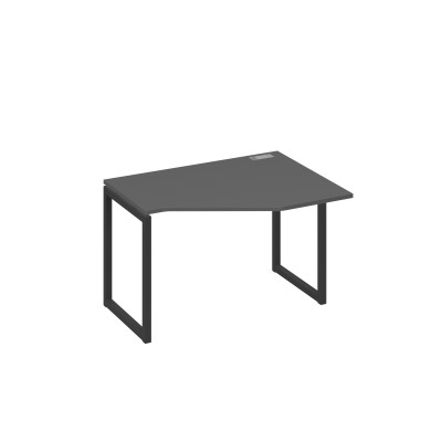 Стол эргономичный правый "Техно" на металлокаркасе QUATTRO антрацит премиум / металлокаркас антрацит А4 А4 052 АР