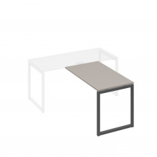 Брифинг-приставка на металлокаркасе QUATTRO мокко премиум / металлокаркас антрацит А4 А4 074 МП