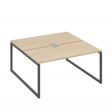 Станция (2х160) рабочая на каркасе QUATTRO дуб скандинавский / металлокаркас антрацит А4 А4 178 ДК