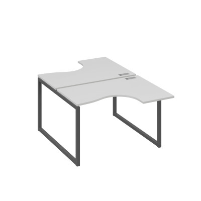 Рабочая станция эргономичная Классика каркас QUATTRO (2х120) серый / металлокаркас антрацит А4 А4 180 СЕ