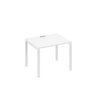 Стол письменный на металлокаркасе UNO белый премиум / металлокаркас белый А4 Б1 022 БП