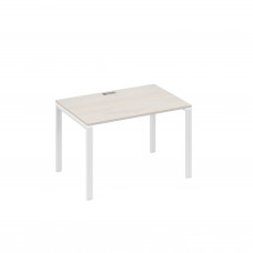 Стол письменный на металлокаркасе UNO дуб / металлокаркас белый А4 Б1 023 ДШ