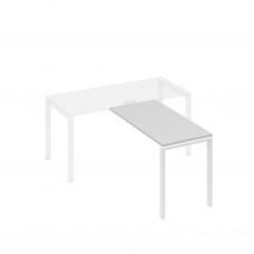 Брифинг-приставка каркас UNO серый / металлокаркас белый А4 Б1 072 СЕ