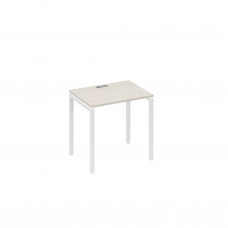 Стол письменный на металлокаркасе DUE дуб / металлокаркас белый А4 Б2 001 ДШ