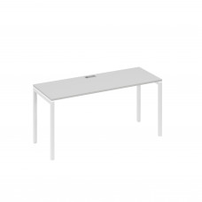 Стол письменный на металлокаркасе DUE серый / металлокаркас белый А4 Б2 005 СЕ