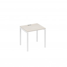 Стол письменный на металлокаркасе DUE дуб / металлокаркас белый А4 Б2 011 ДШ