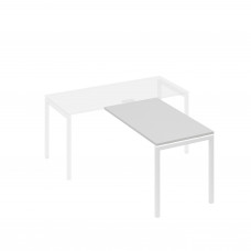 Брифинг-приставка каркас DUE металлический серый / металлокаркас белый А4 Б2 074 СЕ