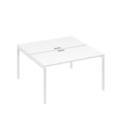 Рабочая станция опоры DUE 2х140 белый премиум / металлокаркас белый А4 Б2 174 БП