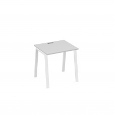 Стол письменный на металлокаркасе TRE серый / металлокаркас белый А4 Б3 011 СЕ