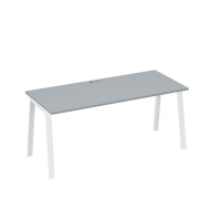 Стол письменный на металлокаркасе TRE серый / металлокаркас белый А4 Б3 016 СЕ
