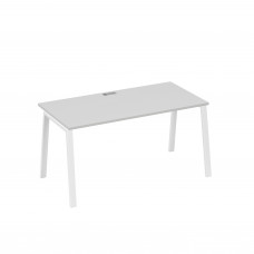 Стол письменный на металлокаркасе TRE серый / металлокаркас белый А4 Б3 025 СЕ