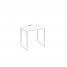 Стол письменный на металлокаркасе QUATTRO белый премиум / металлокаркас белый А4 Б4 001 БП