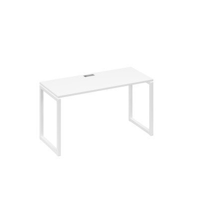 Стол письменный на металлокаркасе QUATTRO белый премиум / металлокаркас белый А4 Б4 004 БП