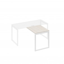 Брифинг-приставка каркасе QUATTRO металлический дуб / металлокаркас белый А4 Б4 073 ДШ