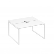 Станция (2х140) офисная с металлокаркасом QUATTRO белый премиум / металлокаркас белый А4 Б4 171 БП