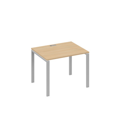 Стол письменный на металлокаркасе UNO натуральный дуб / металлокаркас серый А4 С1 022 НД