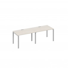 Станция (2х120) рабочая на каркасе UNO дуб / металлокаркас серый А4 С1 023-2 ДШ