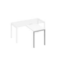 Брифинг-приставка с каркасом UNO белый премиум / металлокаркас серый А4 С1 071 БП