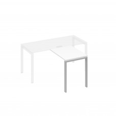 Брифинг-приставка с каркасом UNO белый премиум / металлокаркас серый А4 С1 071 БП