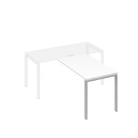 Брифинг-приставка на металлокаркасе UNO белый премиум / металлокаркас серый А4 С1 074 БП