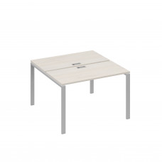 Станция 2х120 рабочая с металлокаркасом UNO дуб / металлокаркас серый А4 С1 170 ДШ