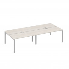 Рабочая станция на металлокаркасе UNO (4х160) дуб / металлокаркас серый А4 С1 175-2 ДШ