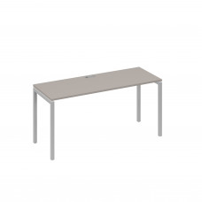 Стол письменный на металлокаркасе DUE мокко премиум / металлокаркас серый А4 С2 005 МП