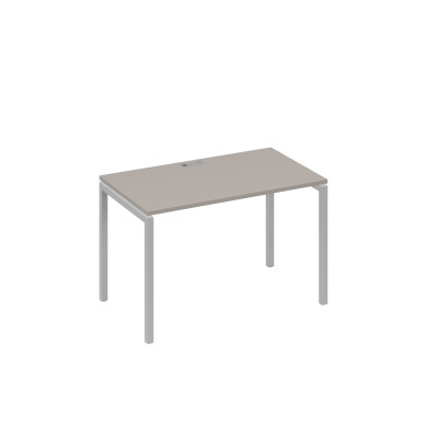 Стол письменный на металлокаркасе DUE мокко премиум / металлокаркас серый А4 С2 013 МП