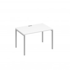 Стол письменный на металлокаркасе DUE белый премиум / металлокаркас серый А4 С2 023 БП