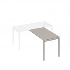 Брифинг-приставка каркас DUE металлический мокко премиум / металлокаркас серый А4 С2 074 МП