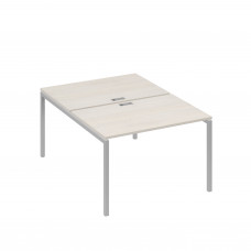 Рабочая станция (2х120) на каркасе DUE дуб / металлокаркас серый А4 С2 176 ДШ