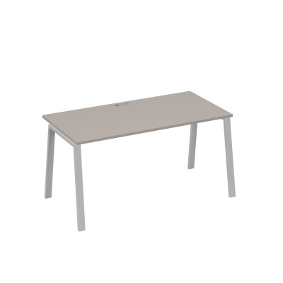 Стол письменный на металлокаркасе TRE мокко премиум / металлокаркас серый А4 С3 025 МП