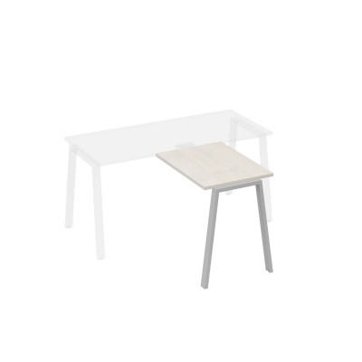 Брифинг-приставка с каркасом TRE дуб / металлокаркас серый А4 С3 071 ДШ