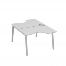 Рабочая станция со столами (2х120) каркас TRE серый / металлокаркас серый А4 С3 183 СЕ