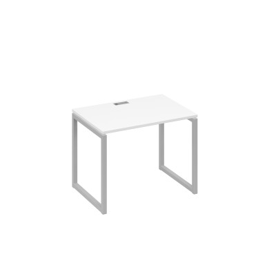 Стол письменный на металлокаркасе QUATTRO белый премиум / металлокаркас серый А4 С4 012 БП