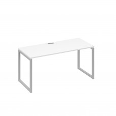 Стол письменный на металлокаркасе QUATTRO белый премиум / металлокаркас серый А4 С4 015 БП