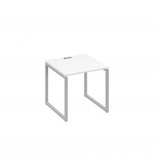 Стол письменный на металлокаркасе QUATTRO белый премиум / металлокаркас серый А4 С4 021 БП